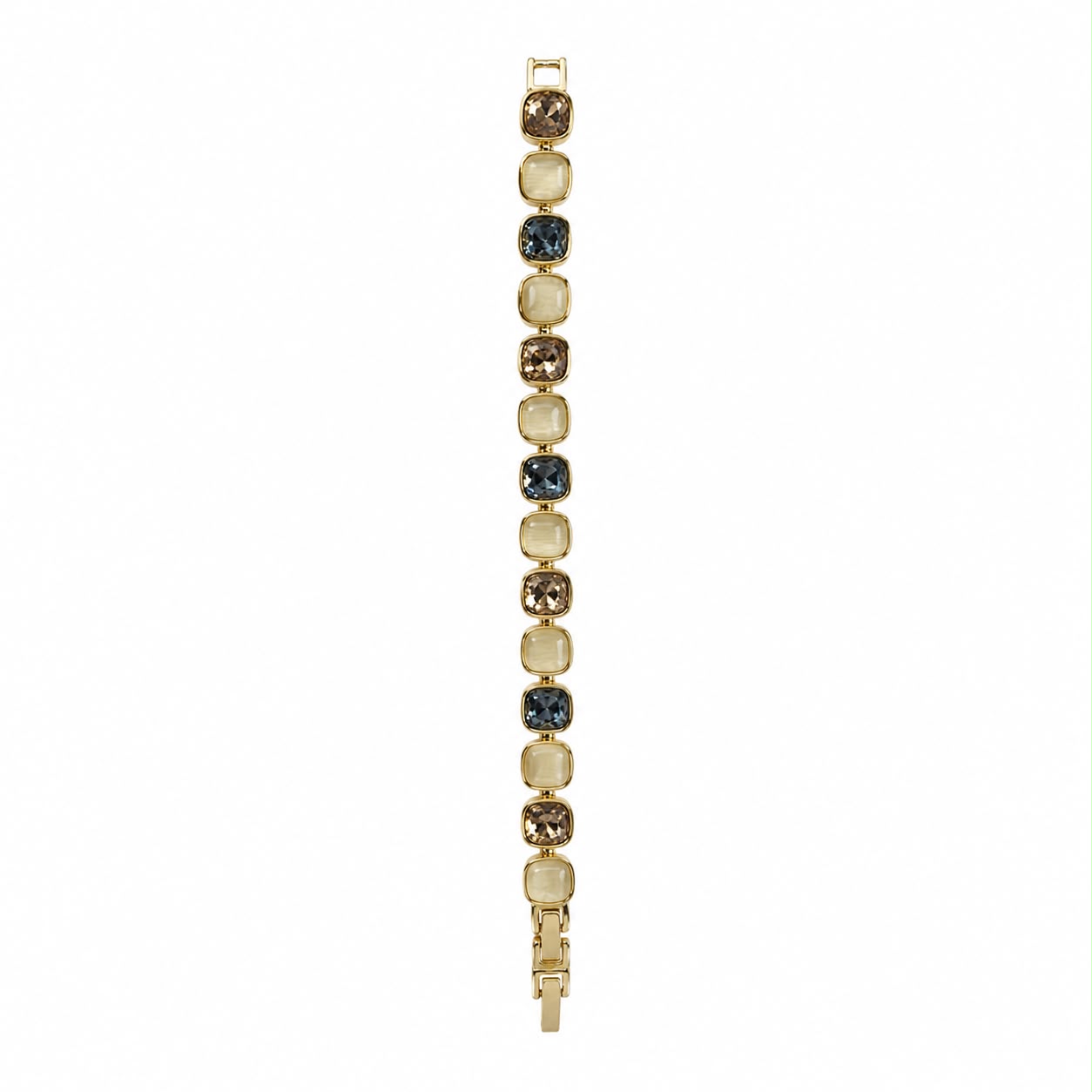 Ocean Aura Mother of Pearl Enamel Gold Plated Bracelet