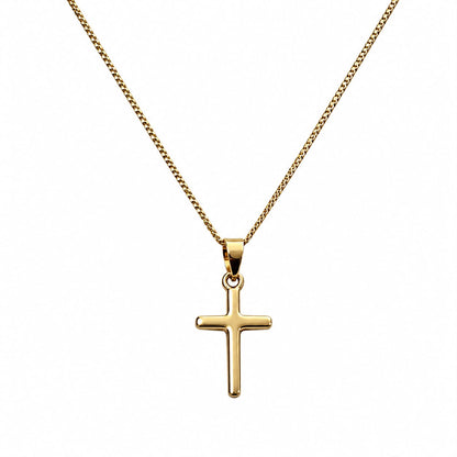 Divine Light Cross Gold Plated Necklace
