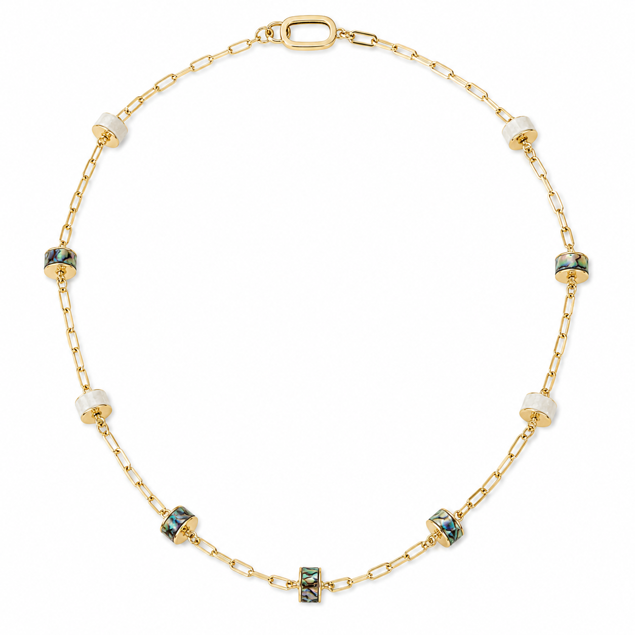 Luminous Abalone Gold Plated Necklace